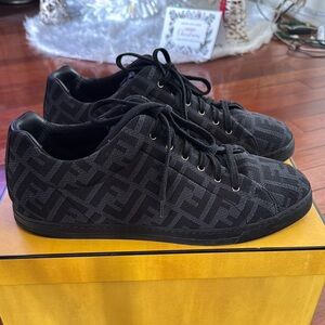 Men's Black Designer Sneakers